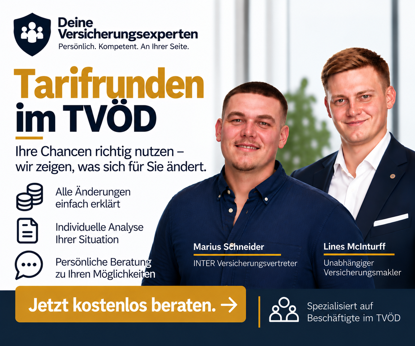 Tarifrunde TVöD – mehr Gehalt, besser abgesichert